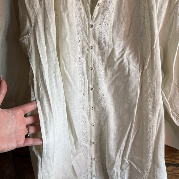 Spell Serendipity Lace Button Through Dress in Jasmine - Picture 15 of 16